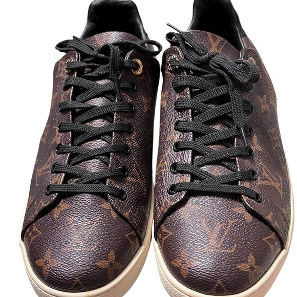 Louis Vuitton Dark Brown Monogram Sneakers - Picture 1 of 13